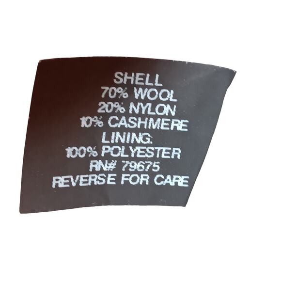 Anne Klein Red Wool Cashmere Blend Coat Women’s Size 16 Lined Winter - Picture 14 of 16